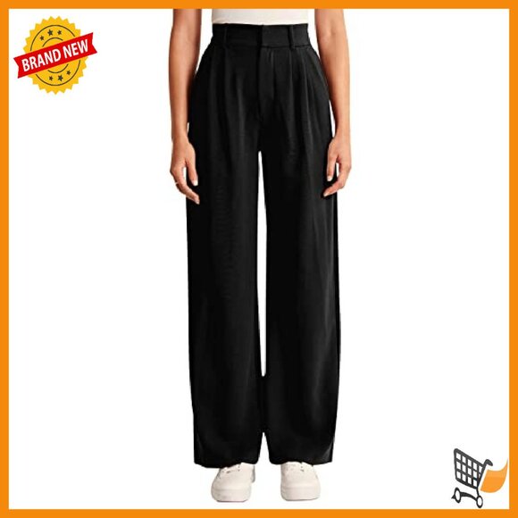 High Waisted Work Pants Business Casual Office Trousers with Pockets - Picture 3 of 8